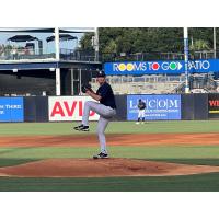 Tampa Tarpons' Zach Messinger on the mound
